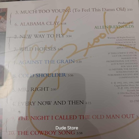 Garth Brooks - The Collection - 10 Songs - 1994 CD - Picture 4 of 4